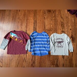 Bundle of Toddler Boy Long Sleeve Tees - Size 18 months